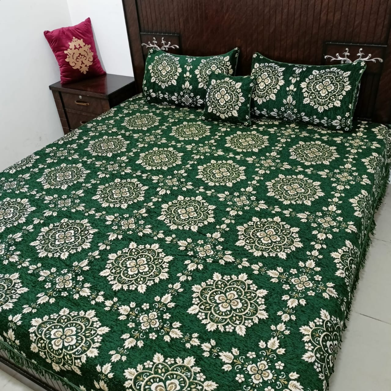Velvet jacquard Bedsheet