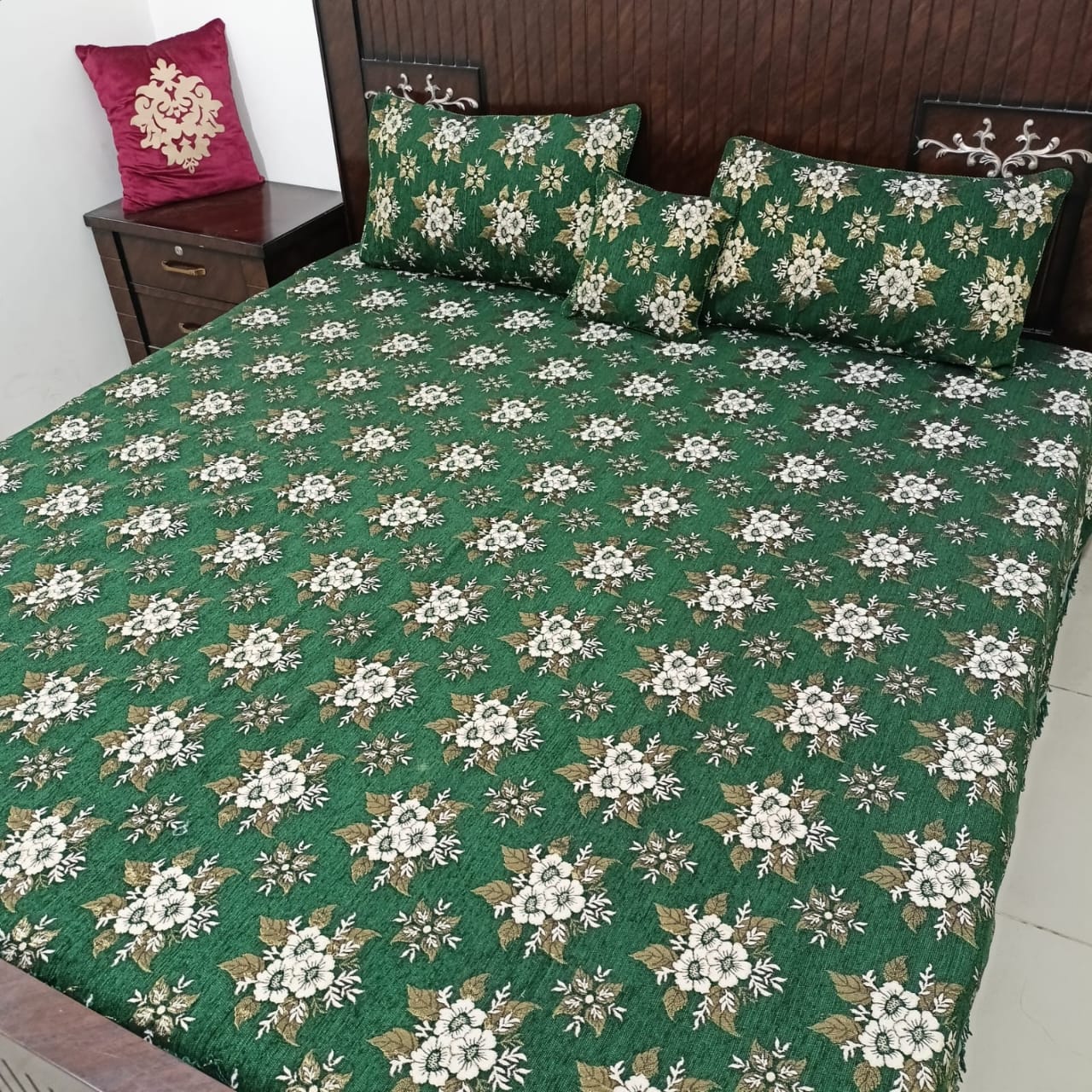Velvet jacquard Bedsheet