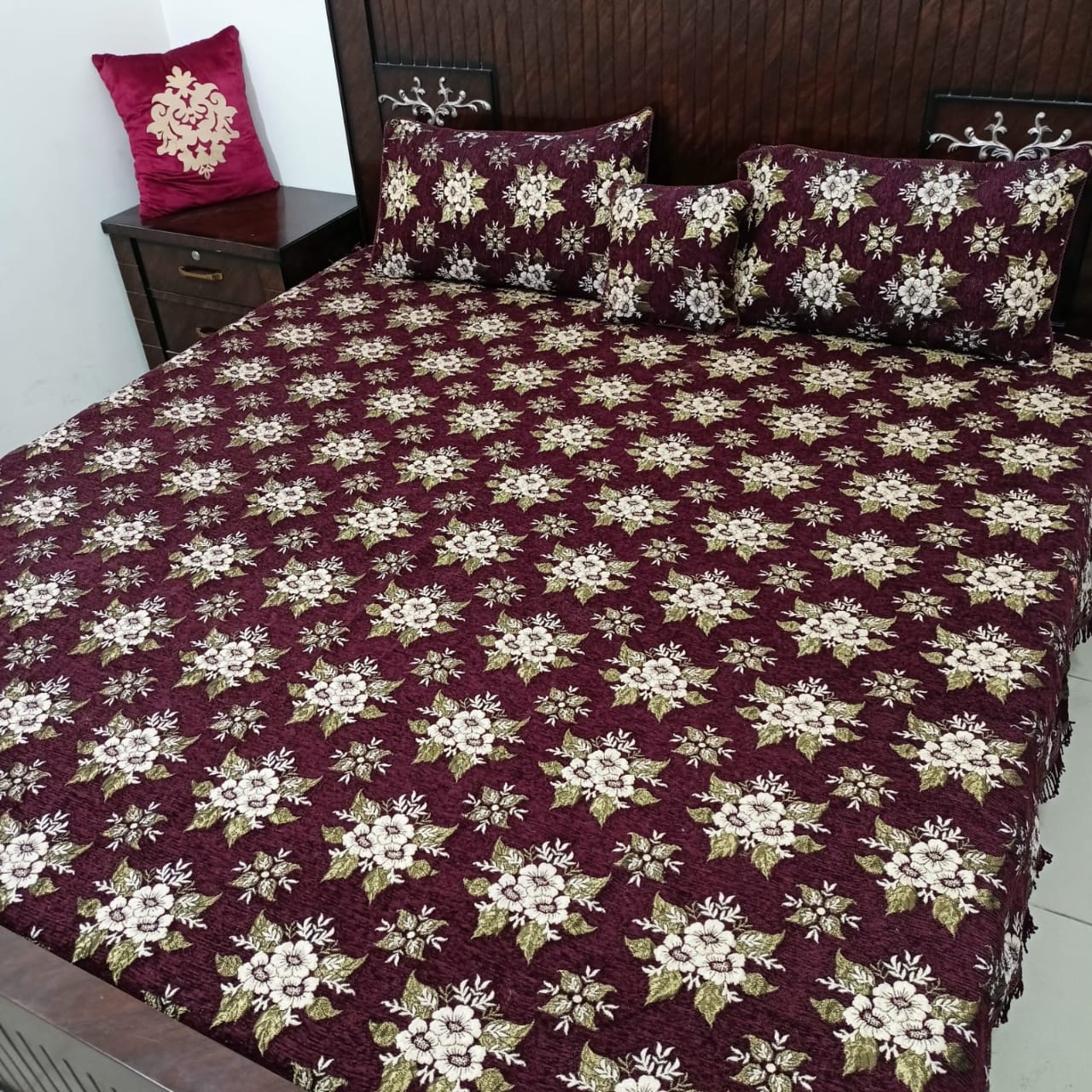 Velvet jacquard Bedsheet