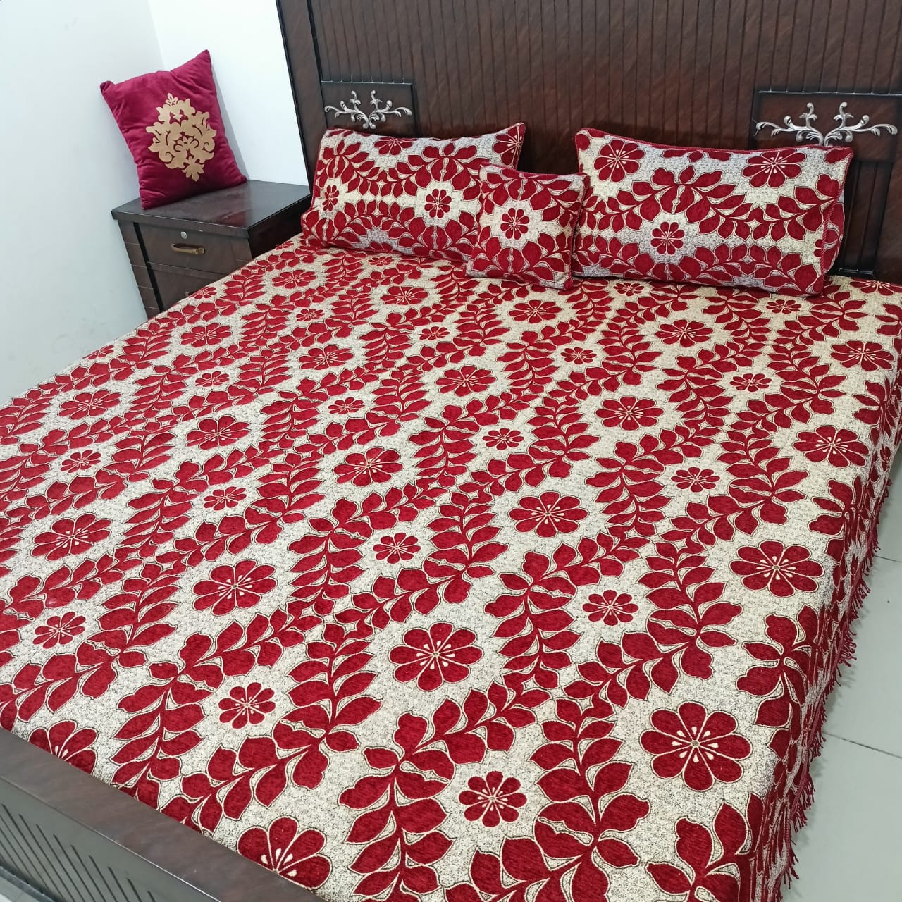 Velvet jacquard Bedsheet