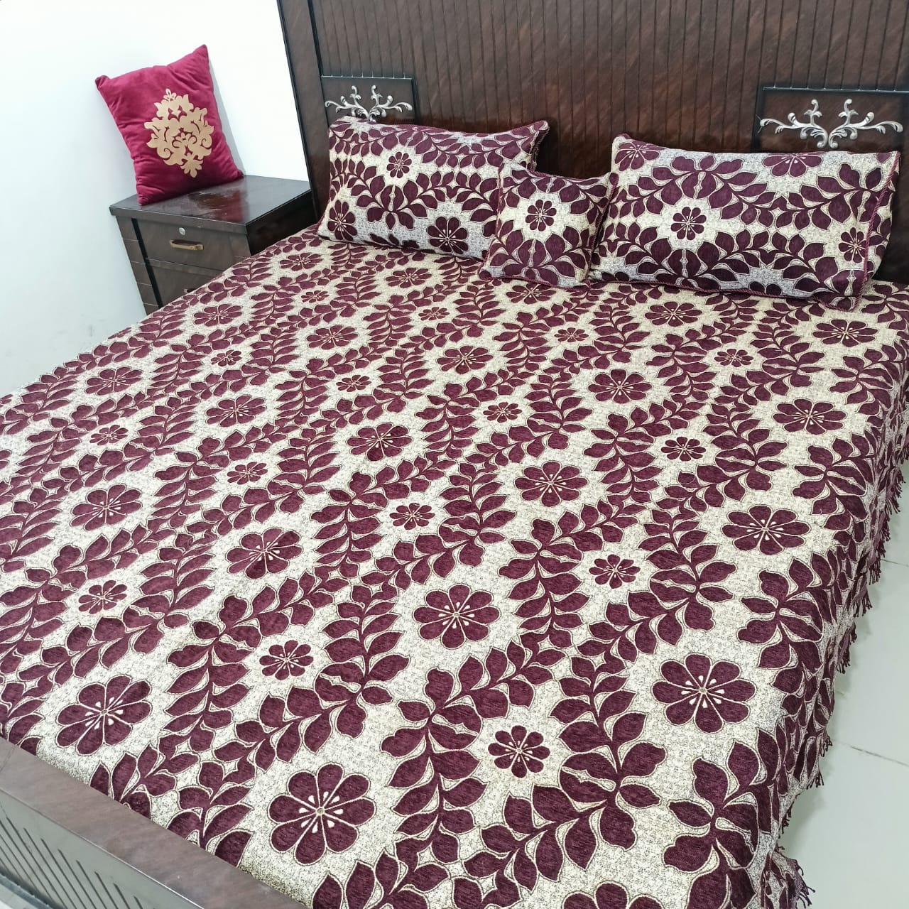 Velvet jacquard Bedsheet