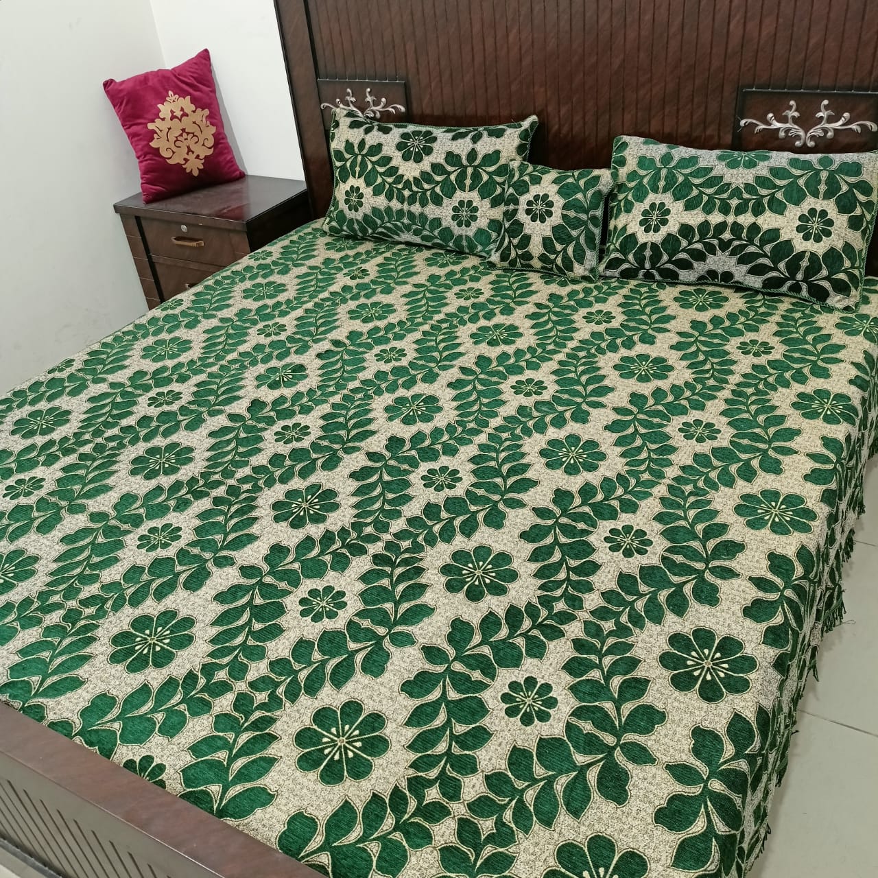 Velvet jacquard Bedsheet
