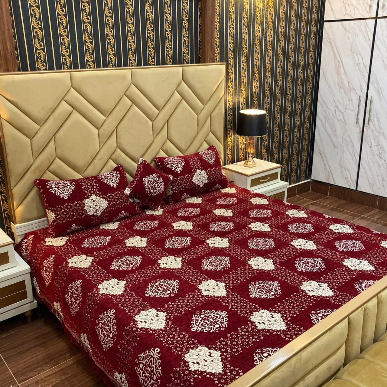 Velvet jacquard Bedsheet