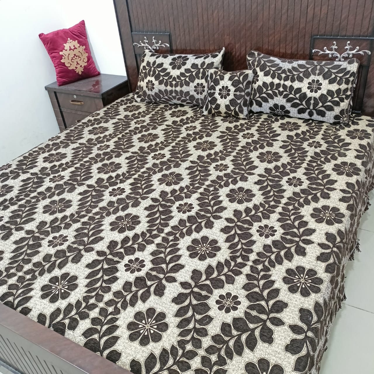 Velvet jacquard Bedsheet
