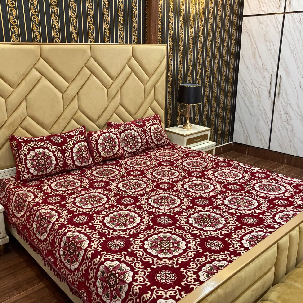 Velvet jacquard Bedsheet