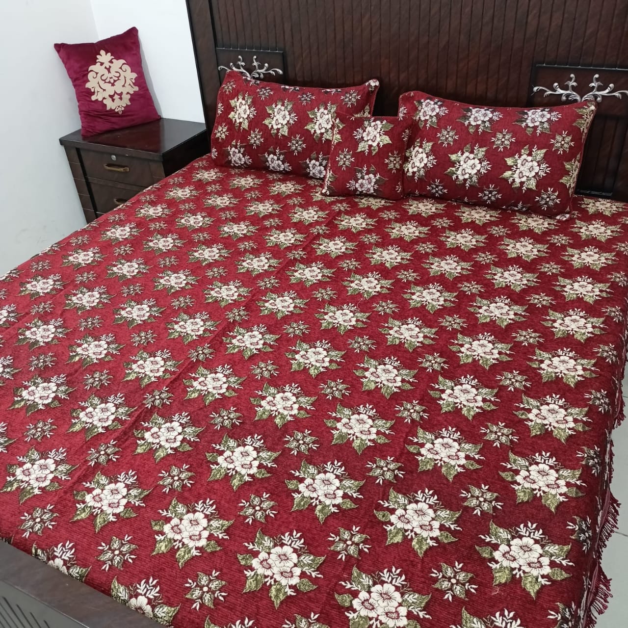Velvet jacquard Bedsheet
