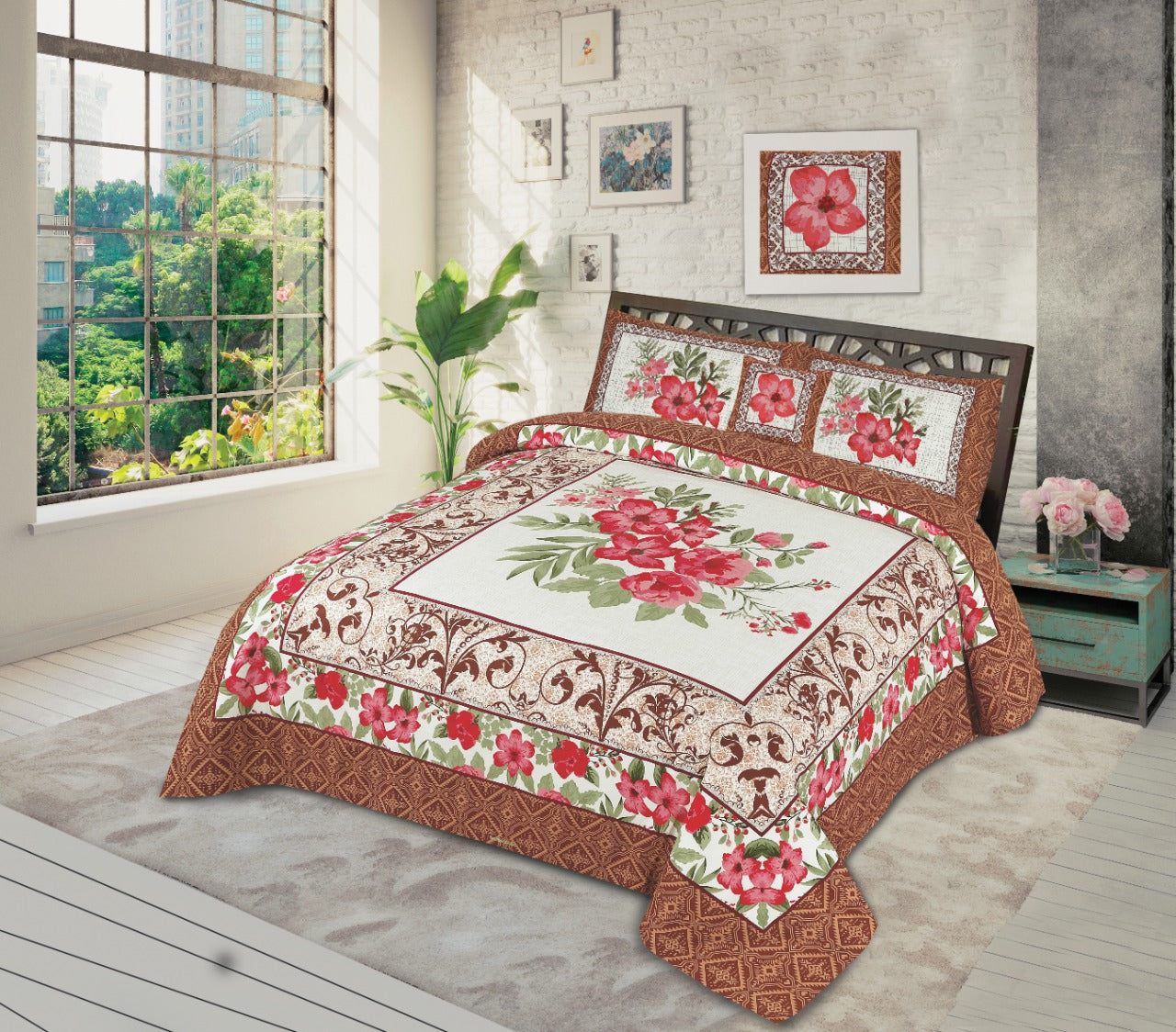 3D Digital Print Cotton Bedhseet