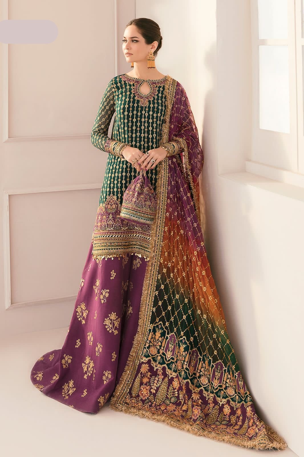 BAROQUE ORGANZA Suit With SHAMOOZ SILK Trouser