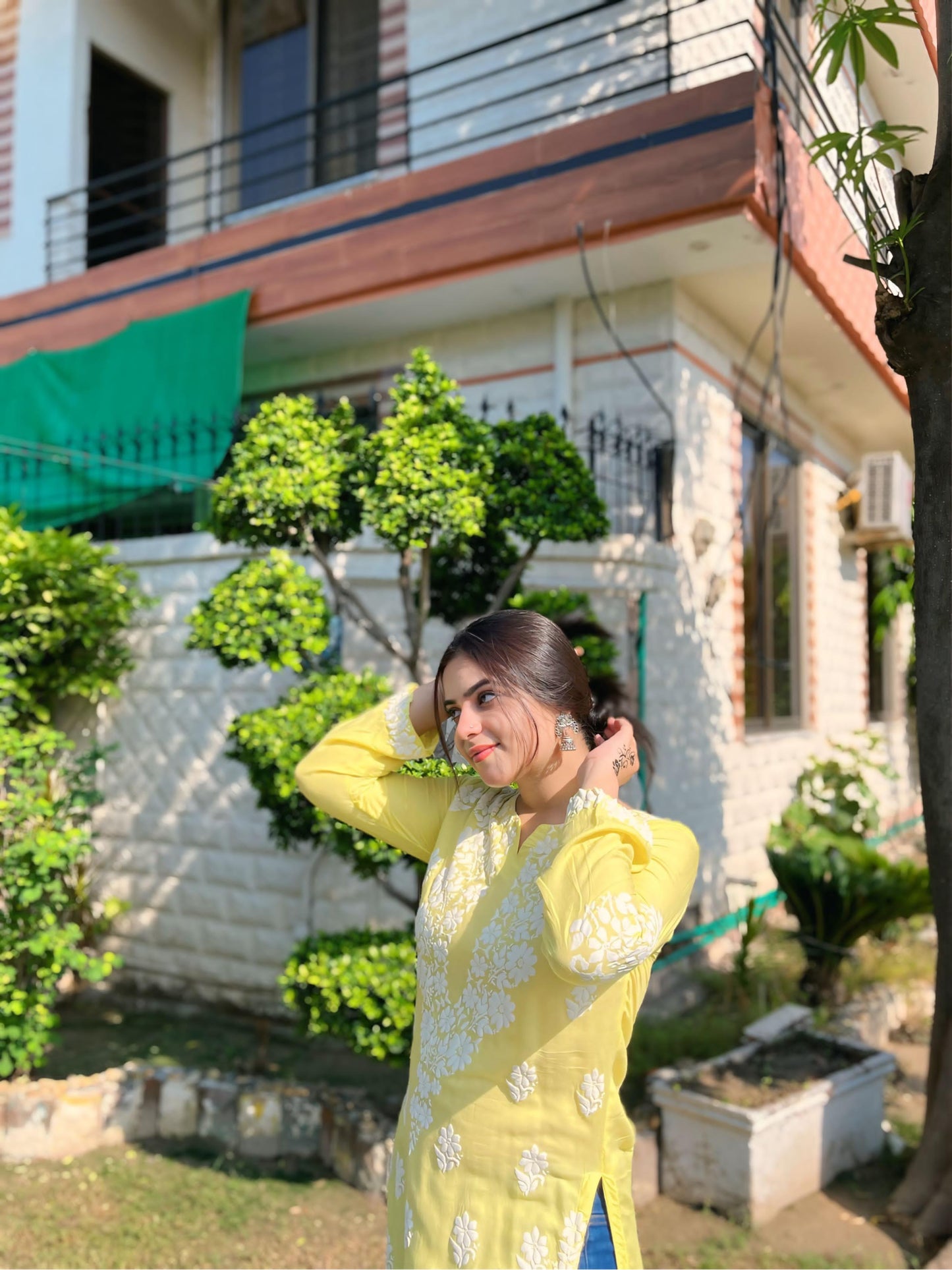 Emily Long Kurti (Foam print)
