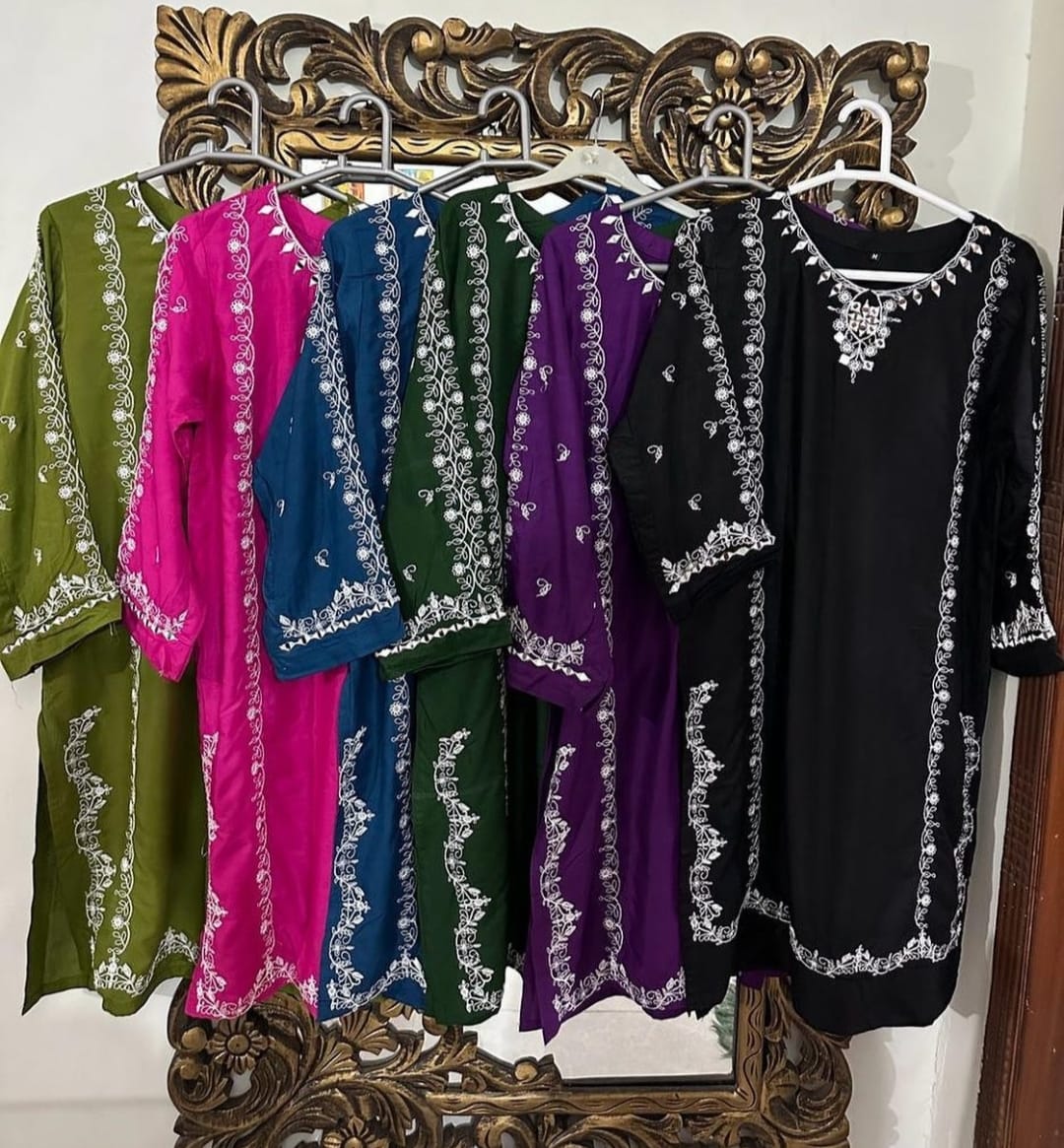 MIRROR WORK EMB 2Pc by AGHA NOOR