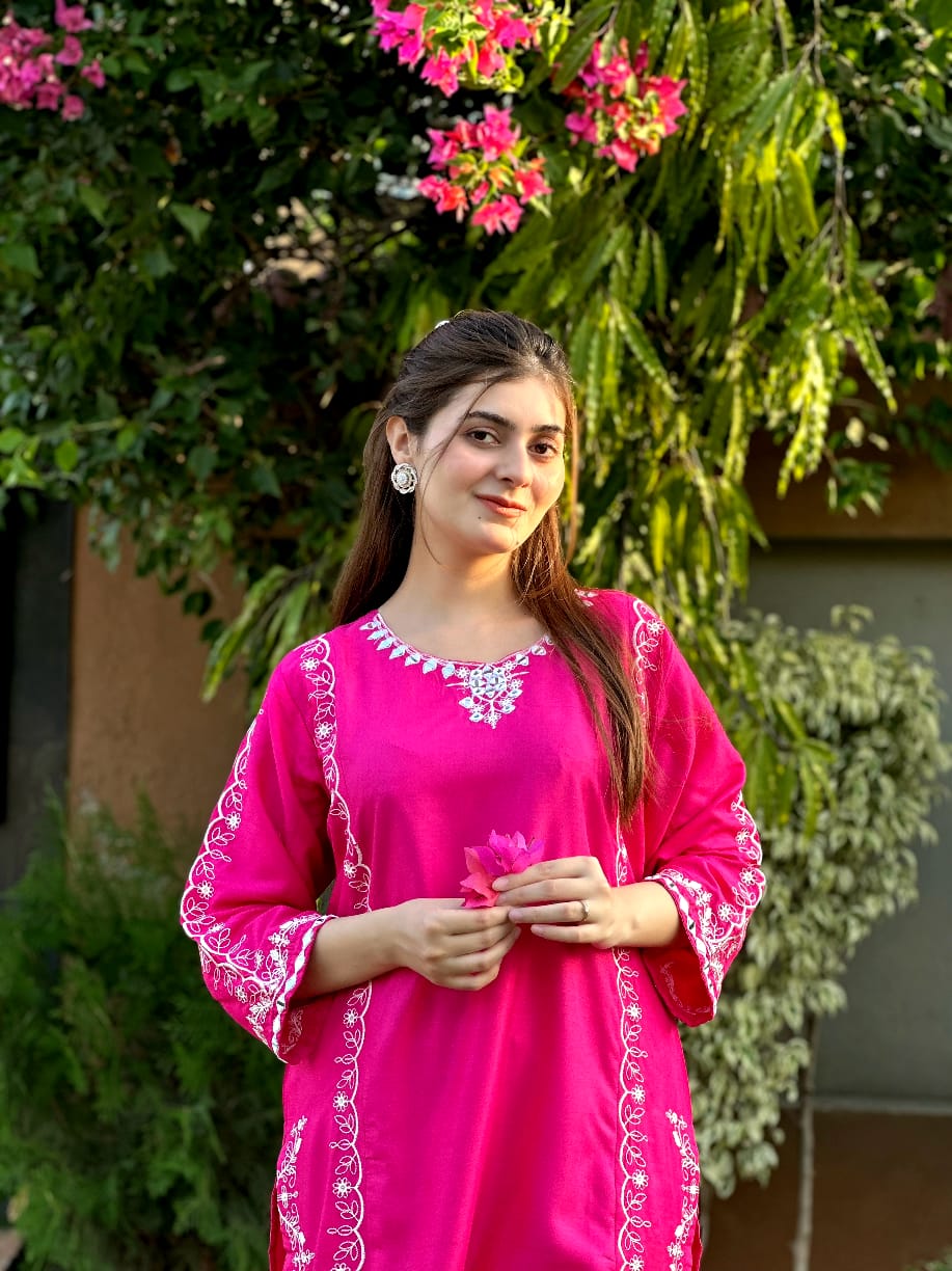 MIRROR WORK EMB 2Pc by AGHA NOOR