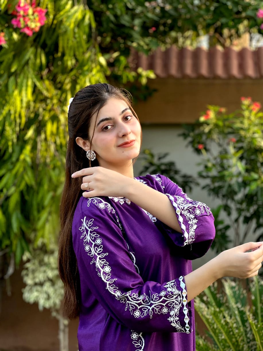 MIRROR WORK EMB 2Pc by AGHA NOOR