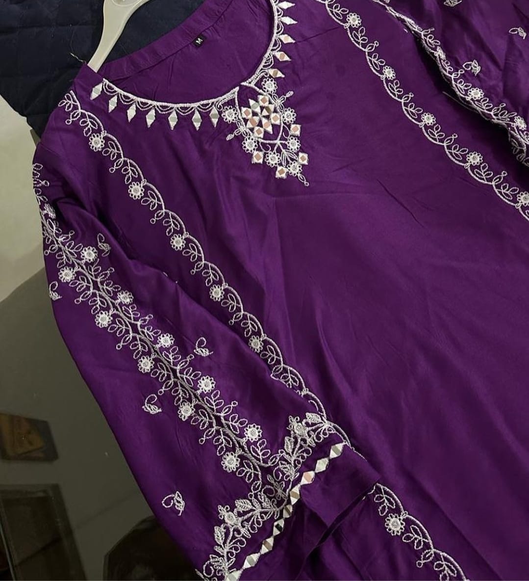 MIRROR WORK EMB 2Pc by AGHA NOOR
