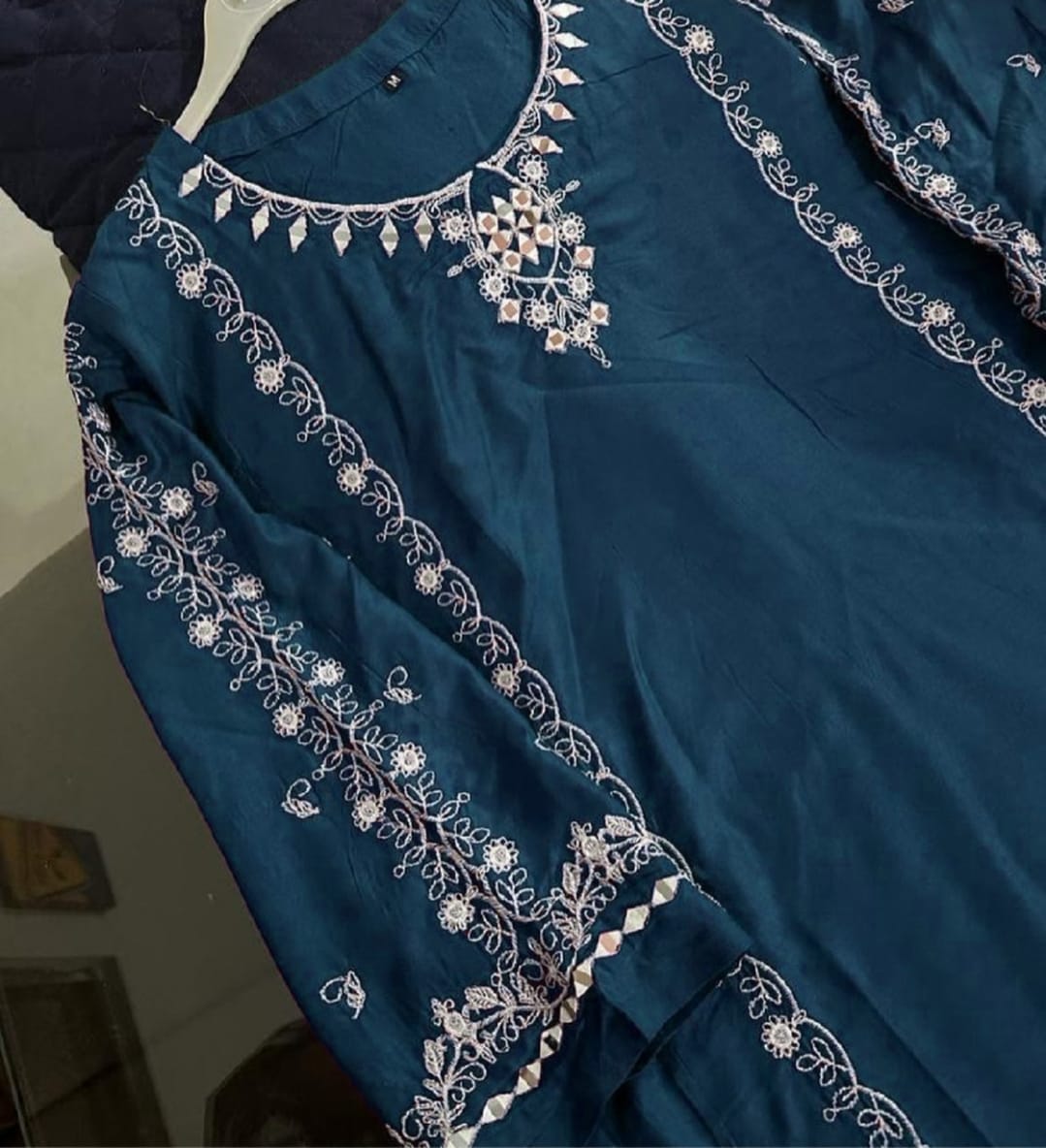 MIRROR WORK EMB 2Pc by AGHA NOOR