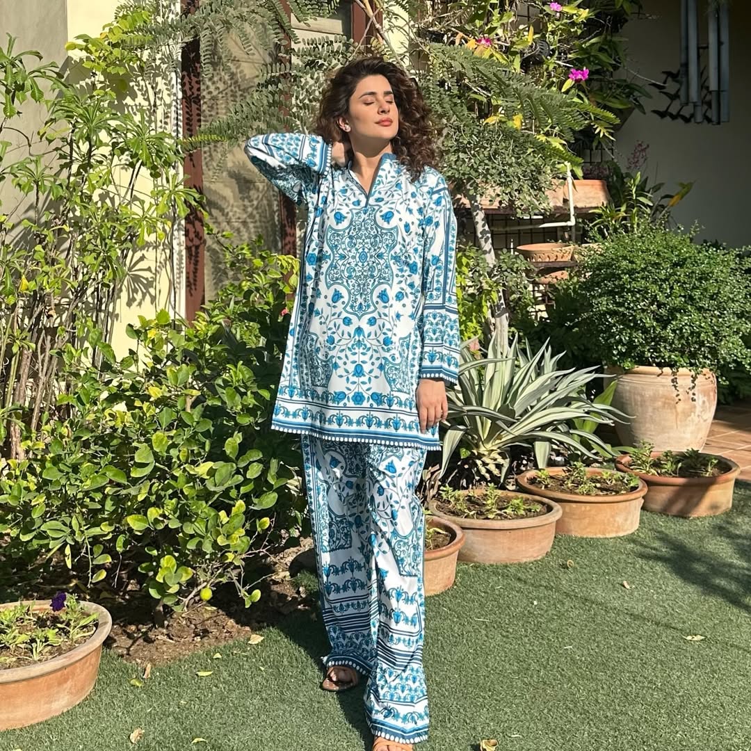 KUBRA KHAN PLAZO DIGITAL PRINTED 2Pc