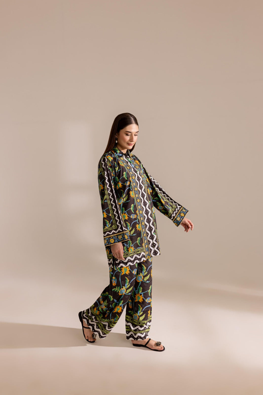 MIRHA PLAZO DIGITAL PRINTED 2Pc