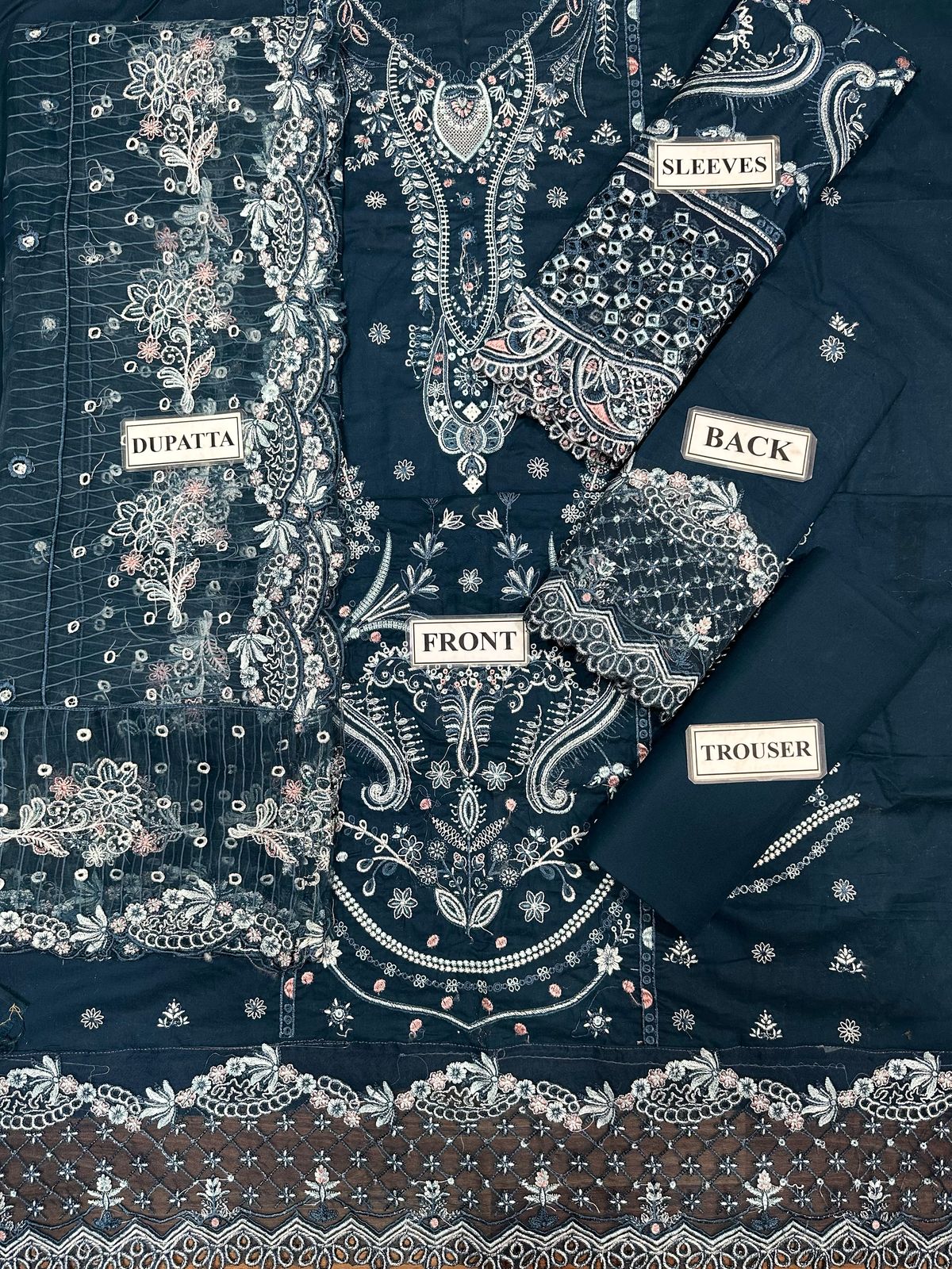 Qalamkar Blue Luxury Lawn Collection