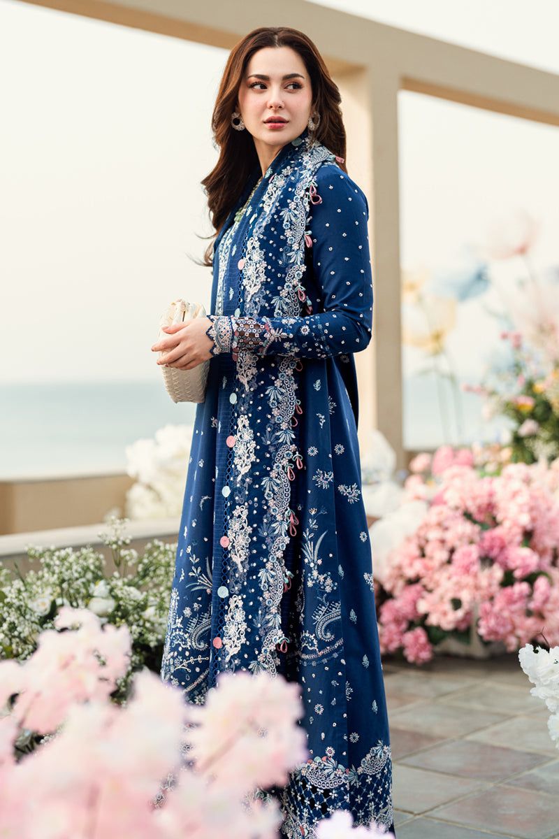 Qalamkar Blue Luxury Lawn Collection