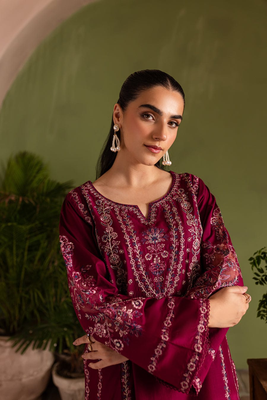 ZEENAT EMBROIDERY 2PC (HEAVY EMBROIDERY)