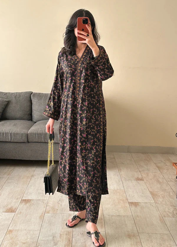 MIDNIGHT GOLD PRINTED 2PC
