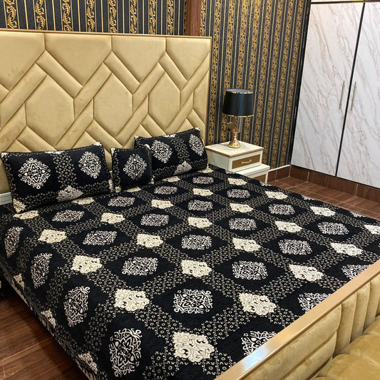 Velvet jacquard Bedsheet