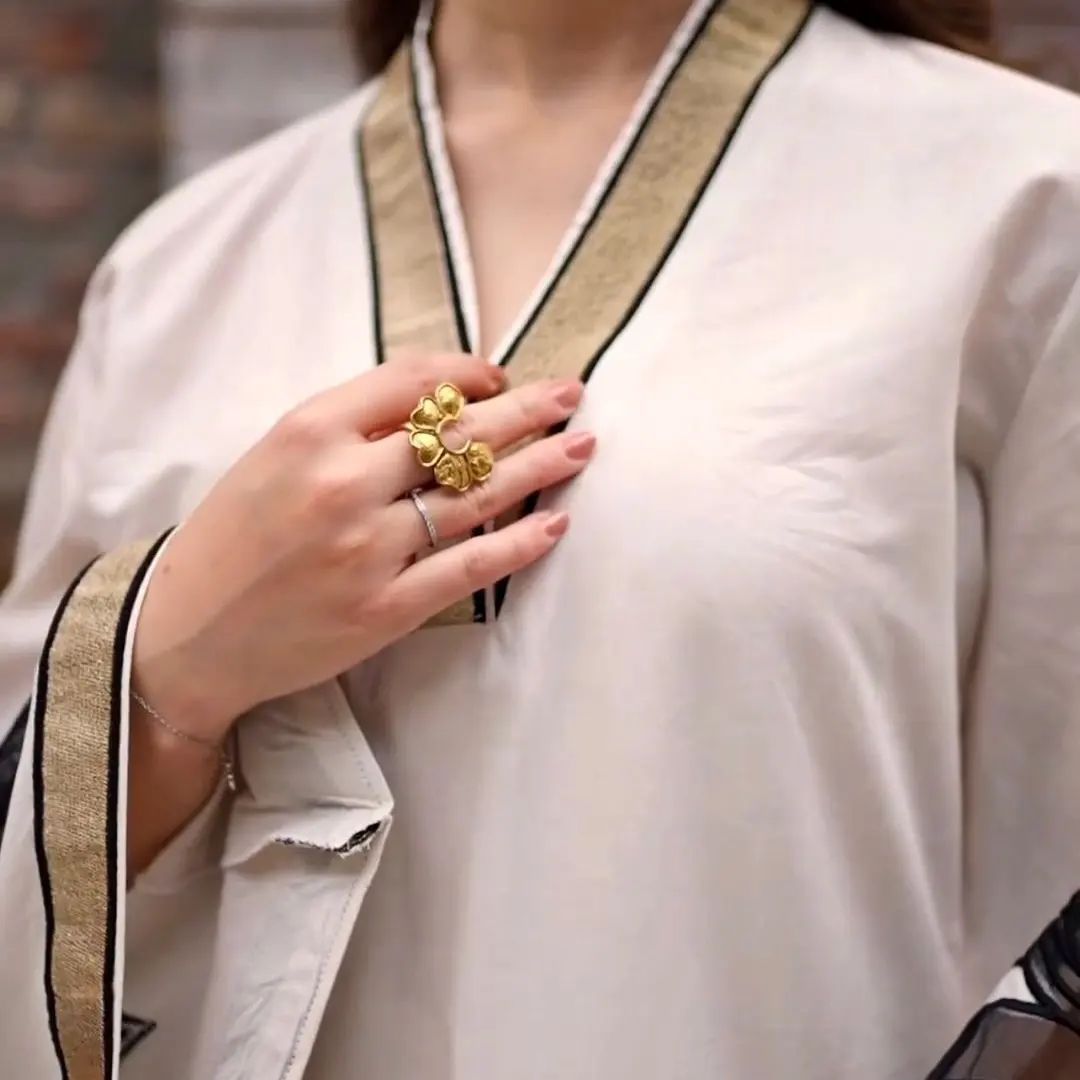 Almond EMB Shirt With Almond EMB Plazo