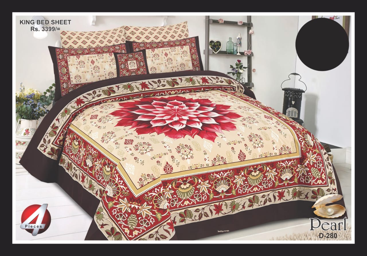 3D Digital Print Cotton Bedhseet