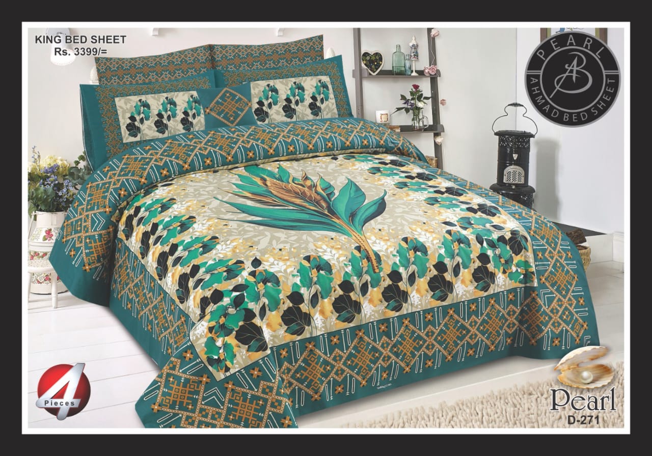 3D Digital Print Cotton Bedhseet