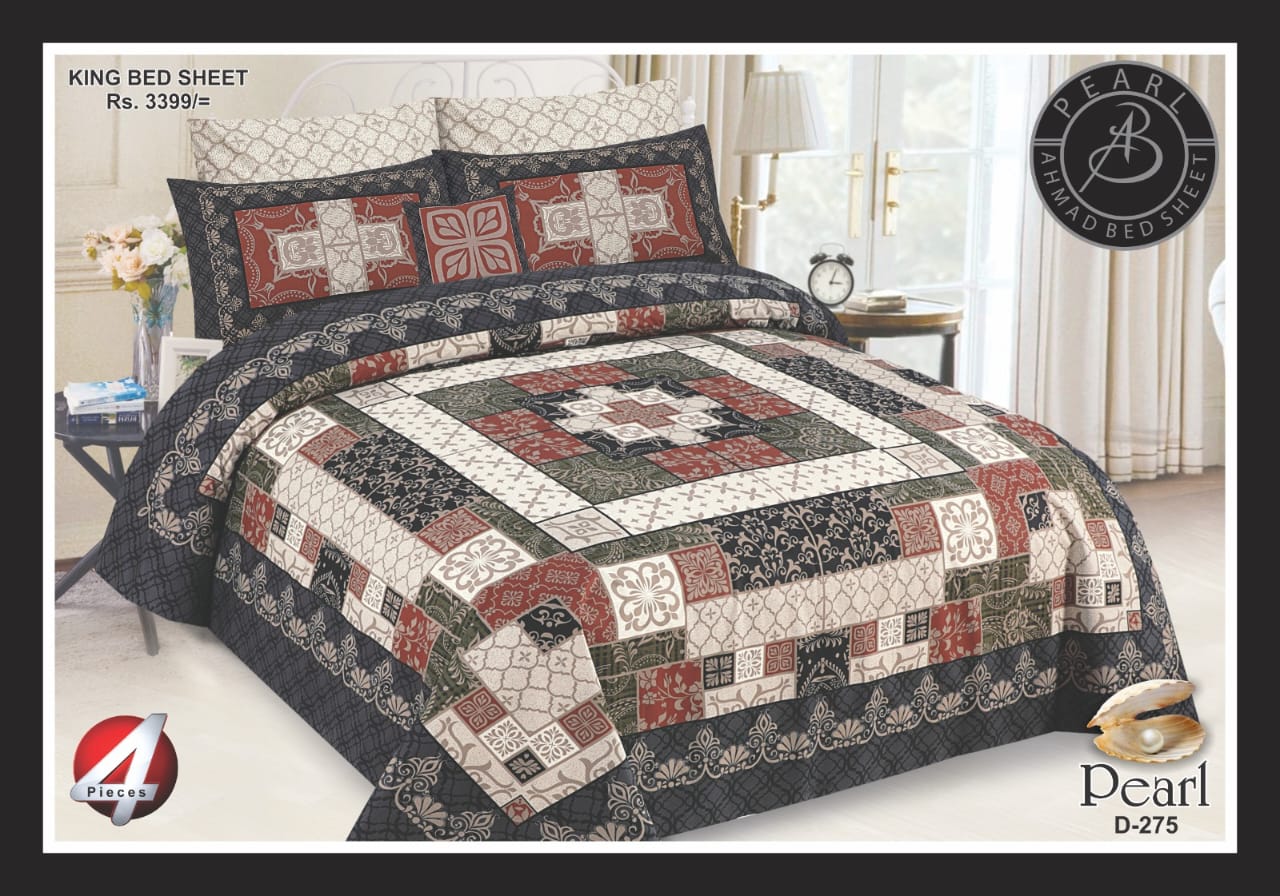 3D Digital Print Cotton Bedhseet