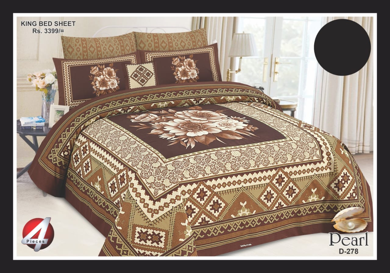 3D Digital Print Cotton Bedhseet