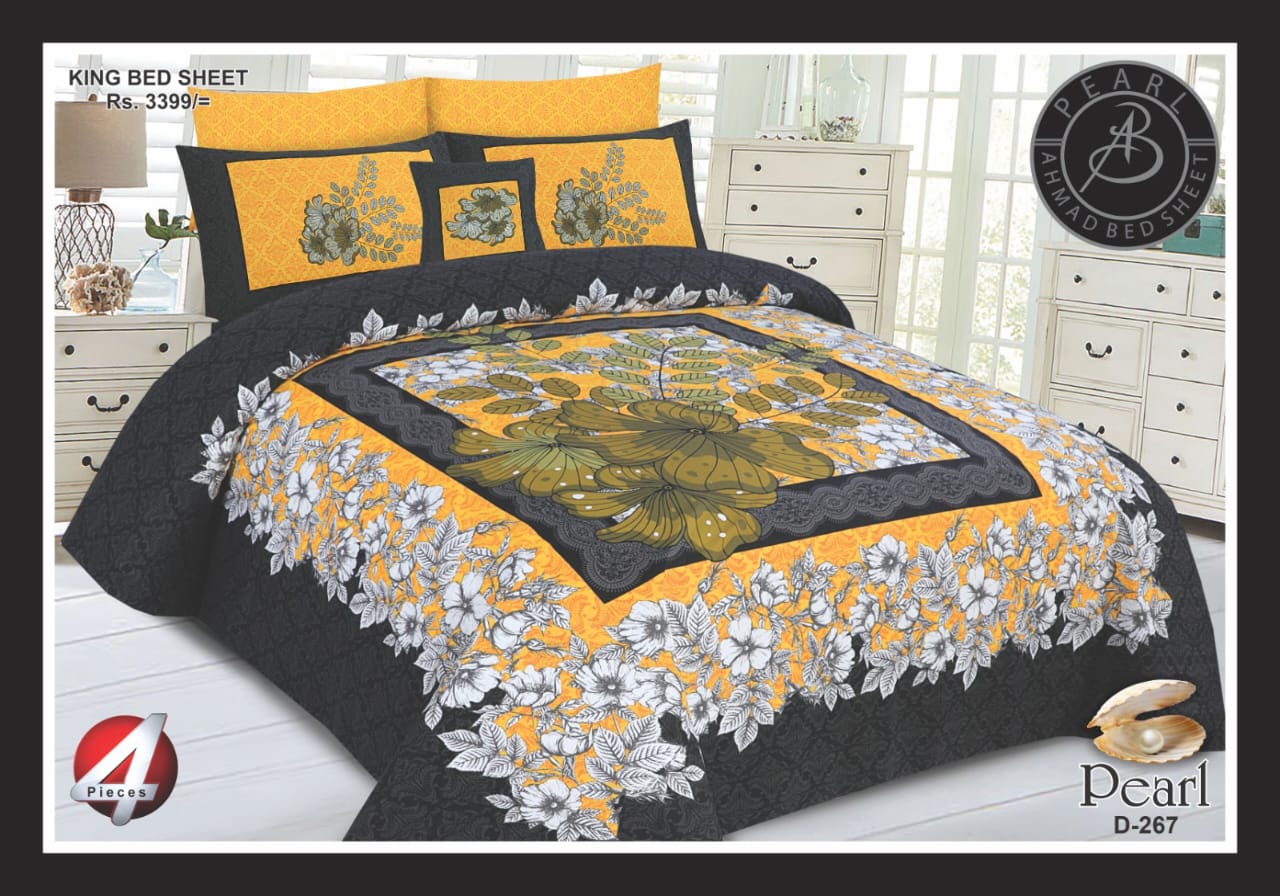 3D Digital Print Cotton Bedhseet