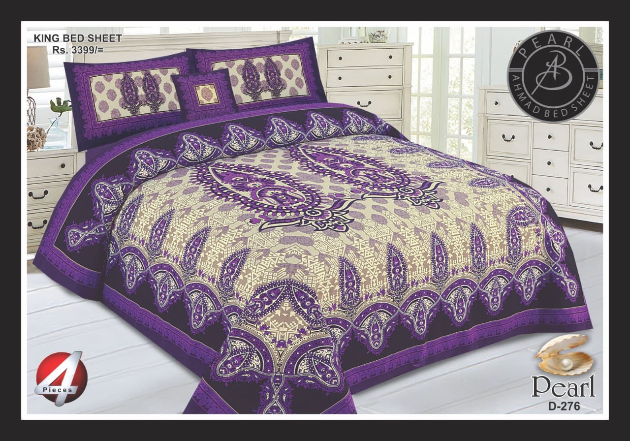 3D Digital Print Cotton Bedhseet