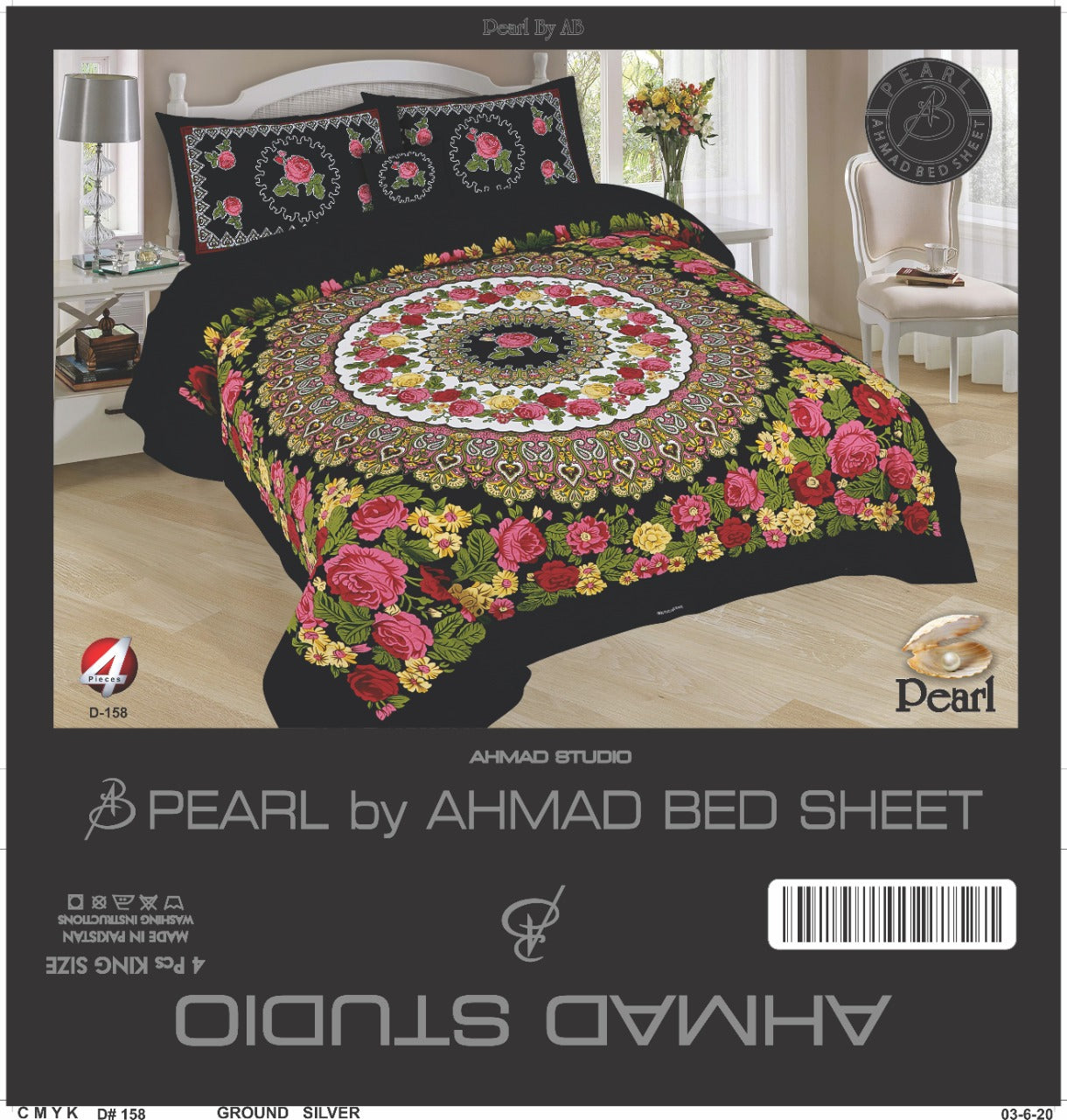 3D Digital Print Cotton Bedhseet
