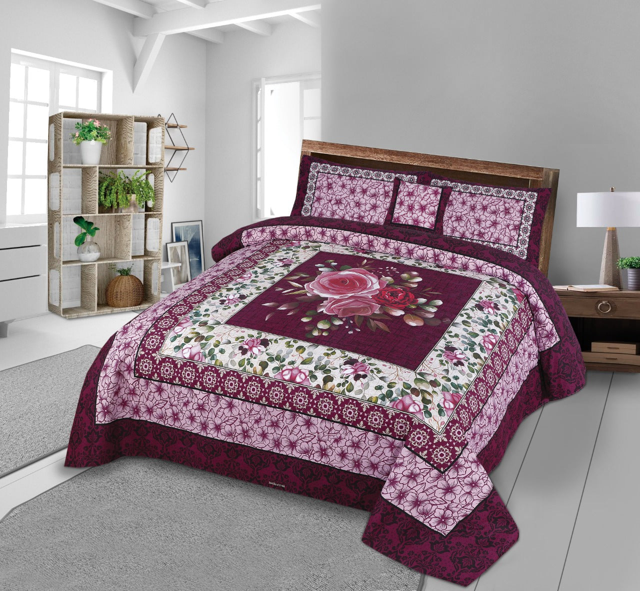 3D Digital Print Cotton Bedhseet
