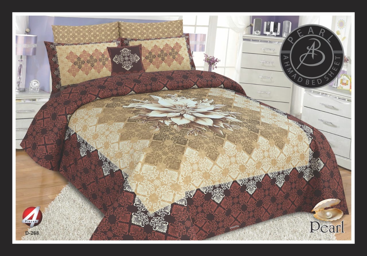 3D Digital Print Cotton Bedhseet