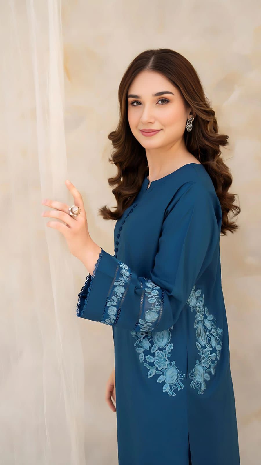 Chic Embroidery Pocket 2pc